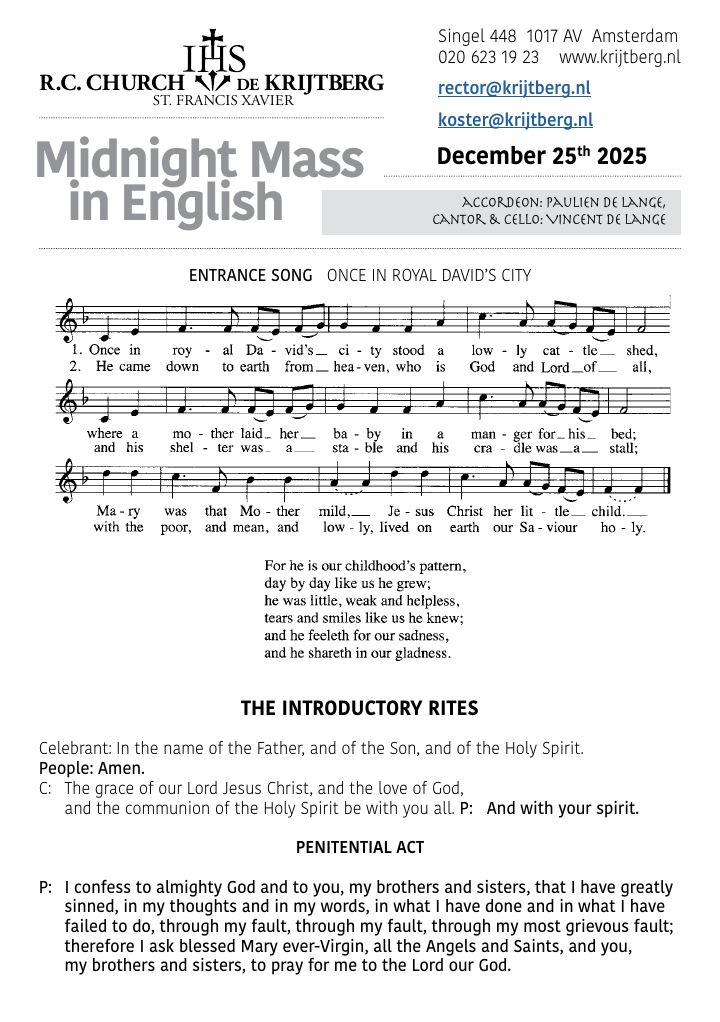 First page of Midnight Mass