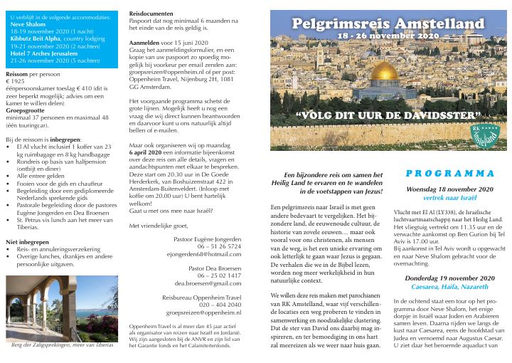 Primera página de Pelgrimsreis Amstelland