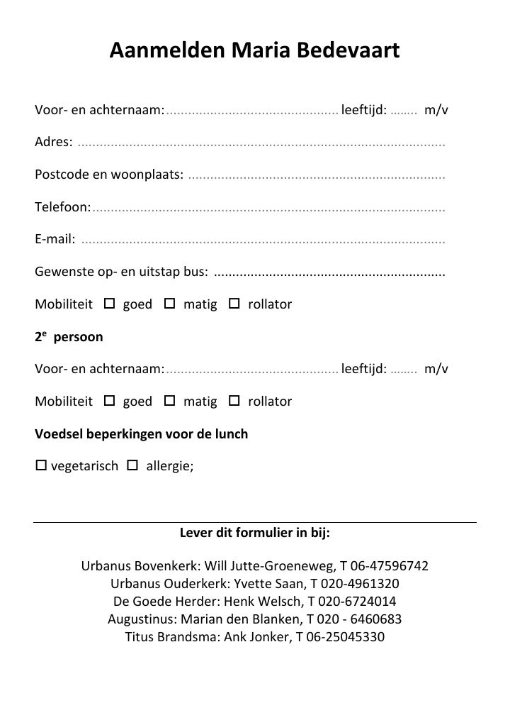 First page of 20190326 inschrijfformulier