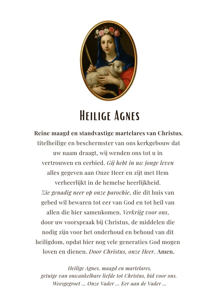 First page of Heilige Agnes 1