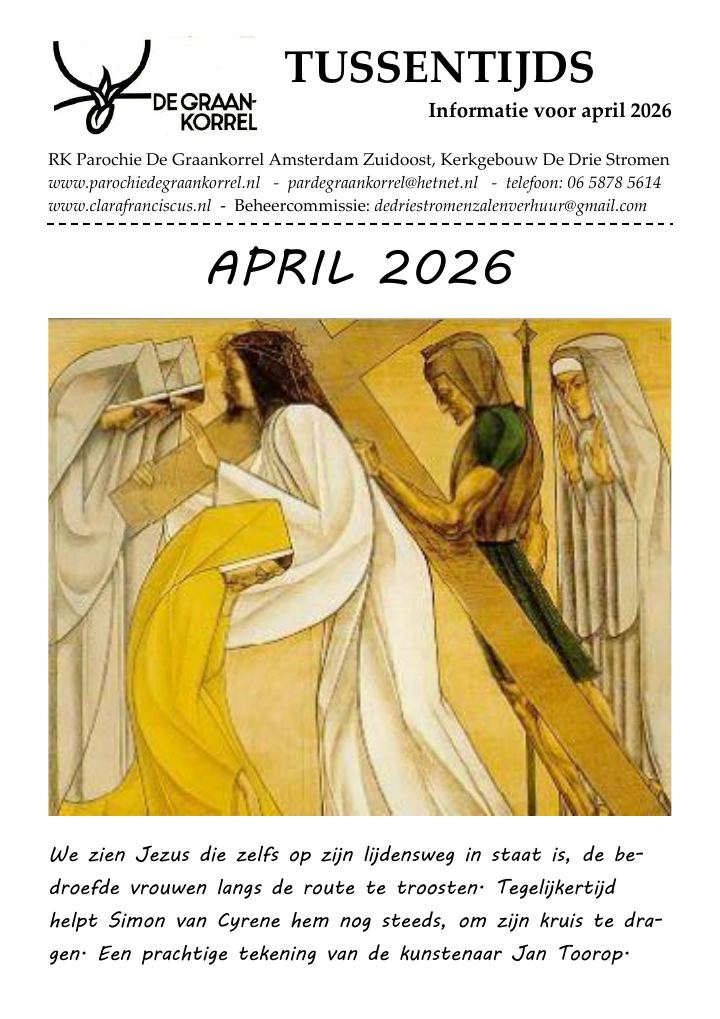 Eerste pagina van Tussentijds - Informatie voor april 2026