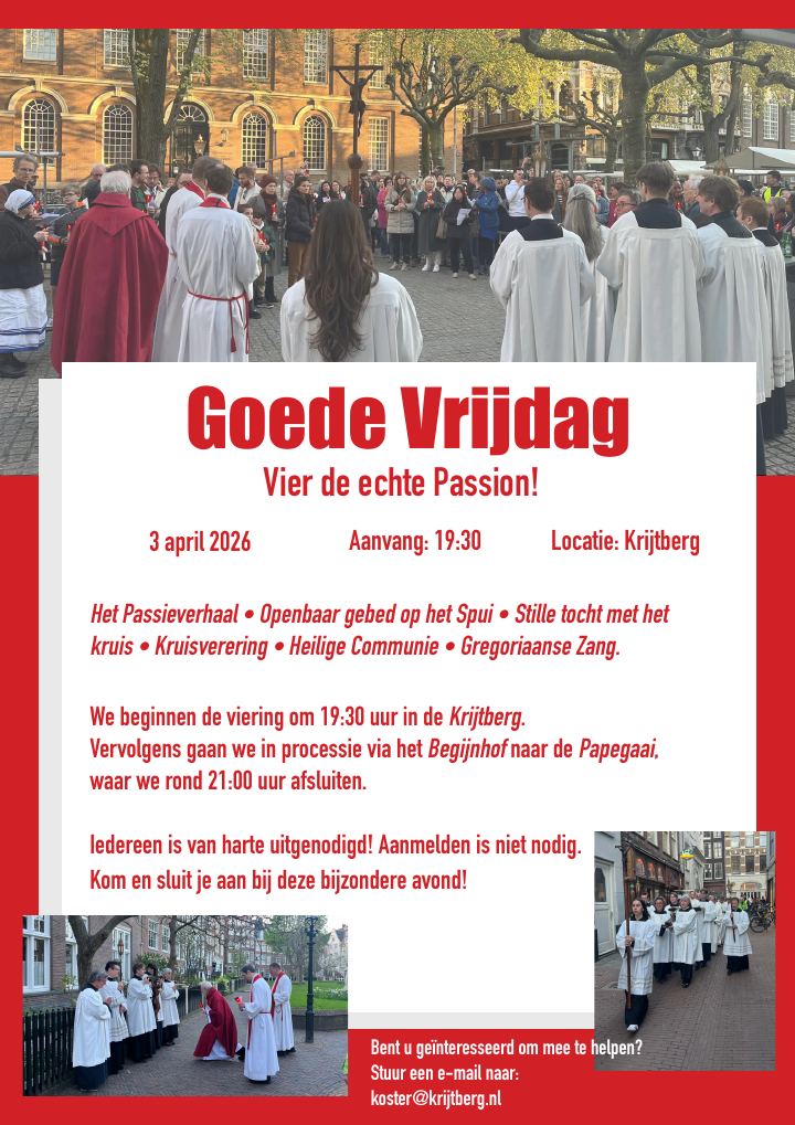 First page of Goede Vrijdag posters A3