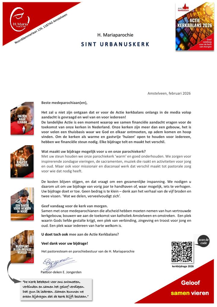 First page of H. Mariaparochie - Sint Urbanuskerk