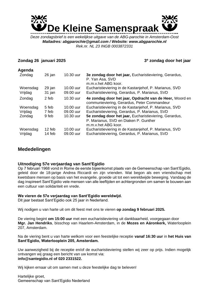 First page of De Kleine Samenspraak