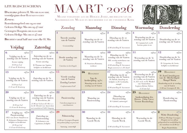 Primera página de Liturgisch Schema