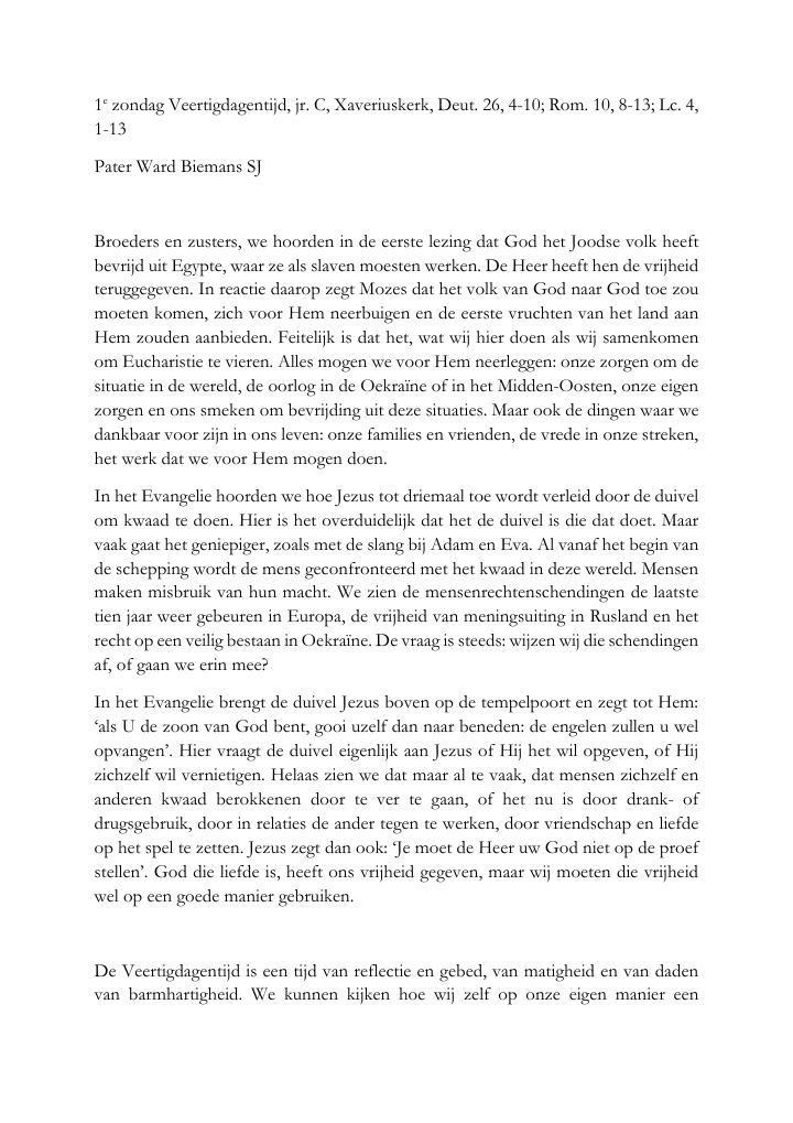 First page of 9 maart 2025