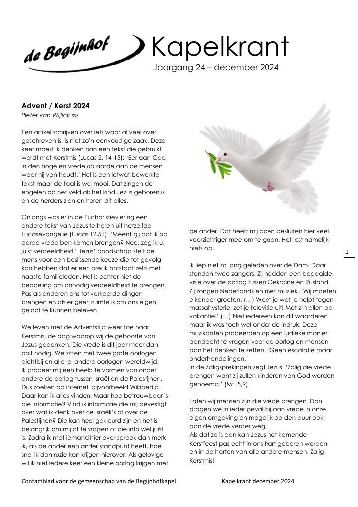 First page of Kapelkrant