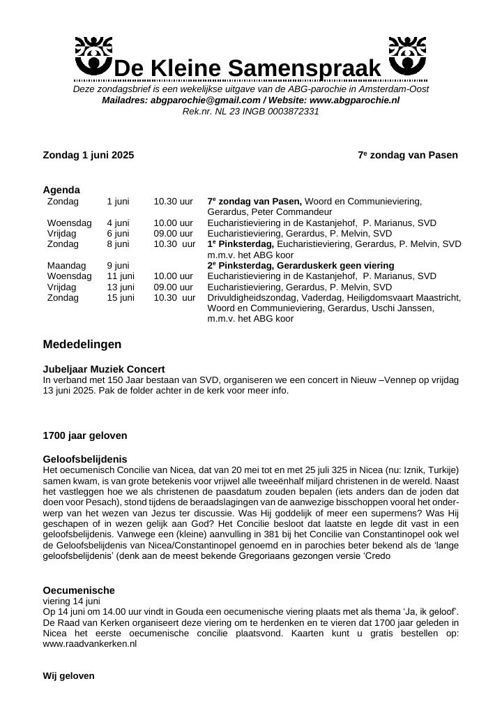 Eerste pagina van De Kleine Samenspraak
