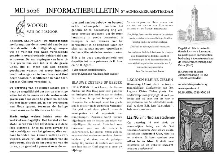 First page of Parochienieuws mei 2026